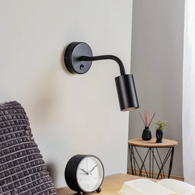 Finale Uitverkoop Wandlamp Eye Flex S, zwart