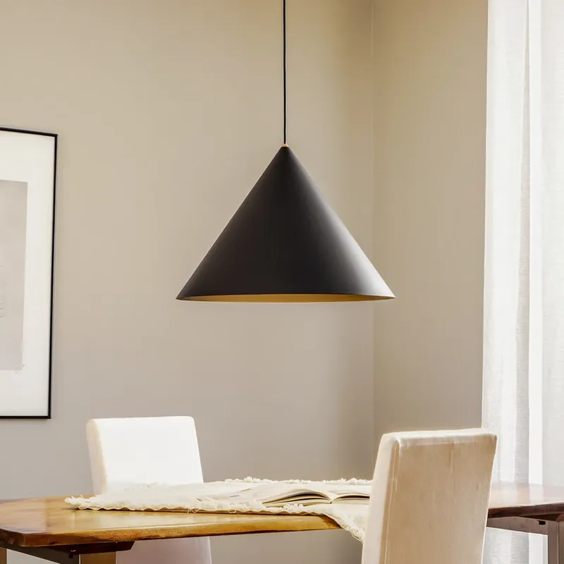 Goedkoop Hanglamp Zenith L van metaal in zwart