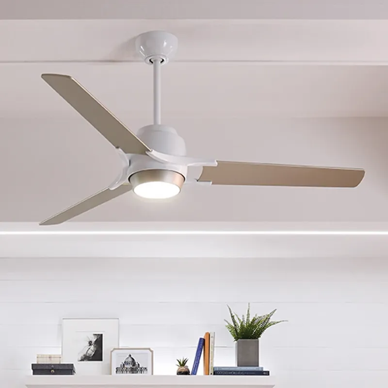 Bestseller LED plafondventilator Zeus 3 vleugels wit-zilver