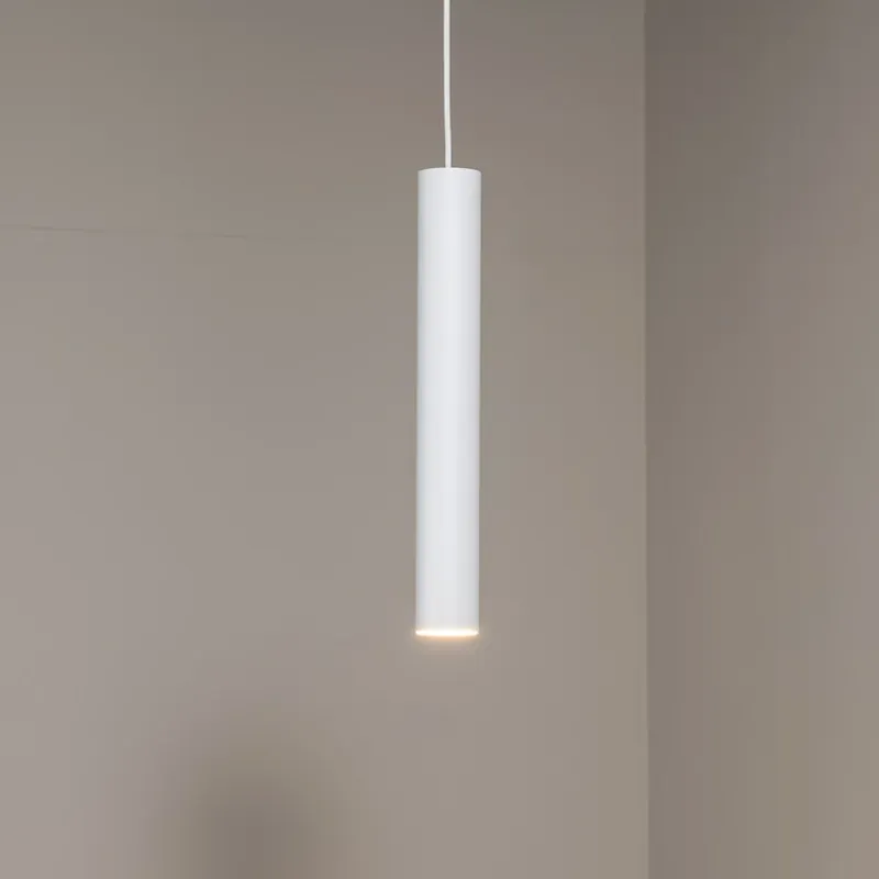 Hanglamp Eye, 1-lamp, wit, kaphoogte 40 cm Betaalbaar