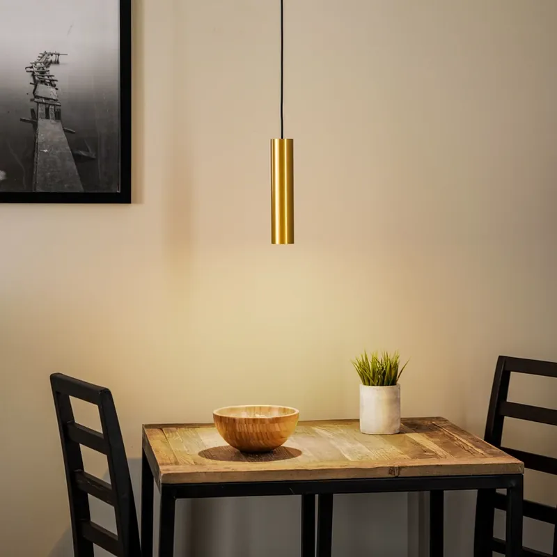Fabrieksprijs Hanglamp Eye, 1-lamp, messing, kaphoogte 25 cm