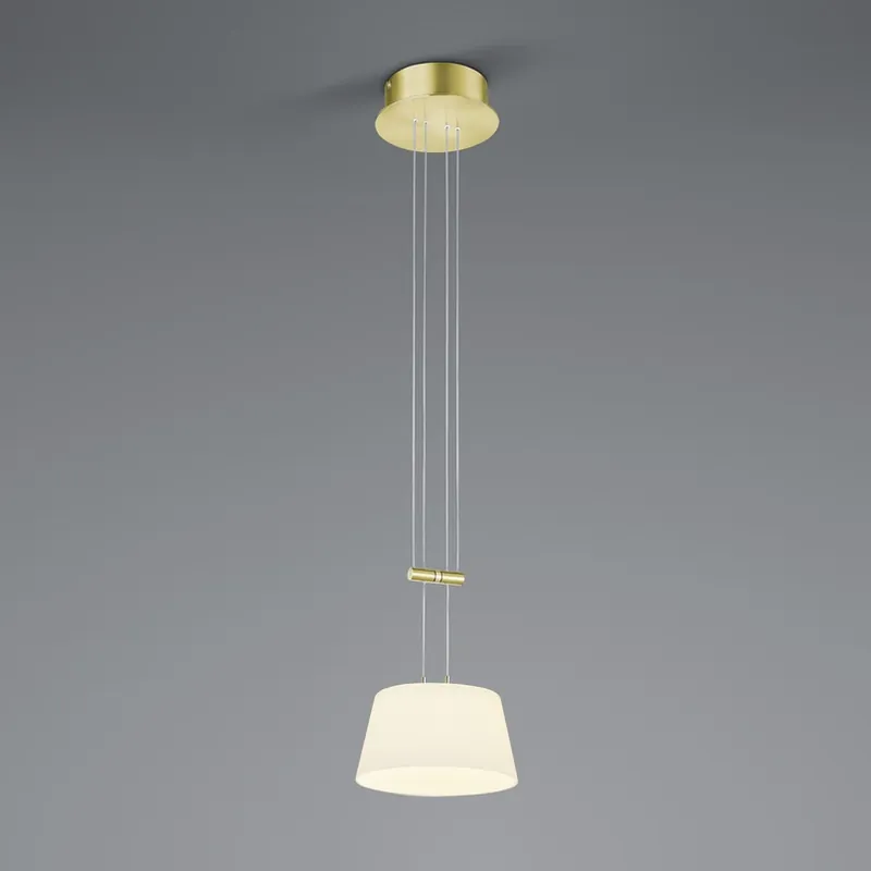 BANKAMP LED hanglamp, 1-lamp, messing Favoriet
