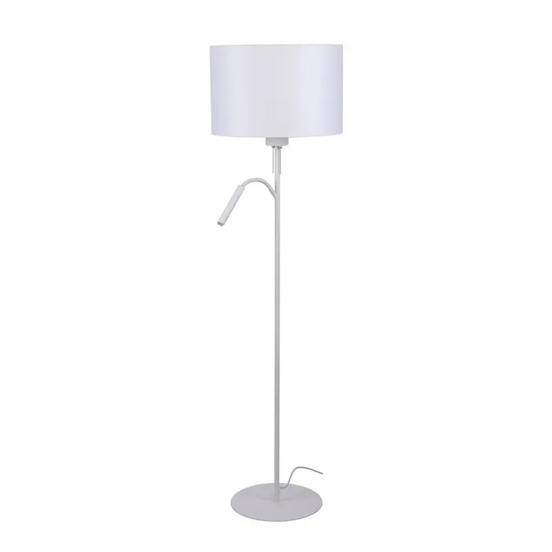 Aanbieding Vloerlamp Hotel Plus met leeslamp, wit