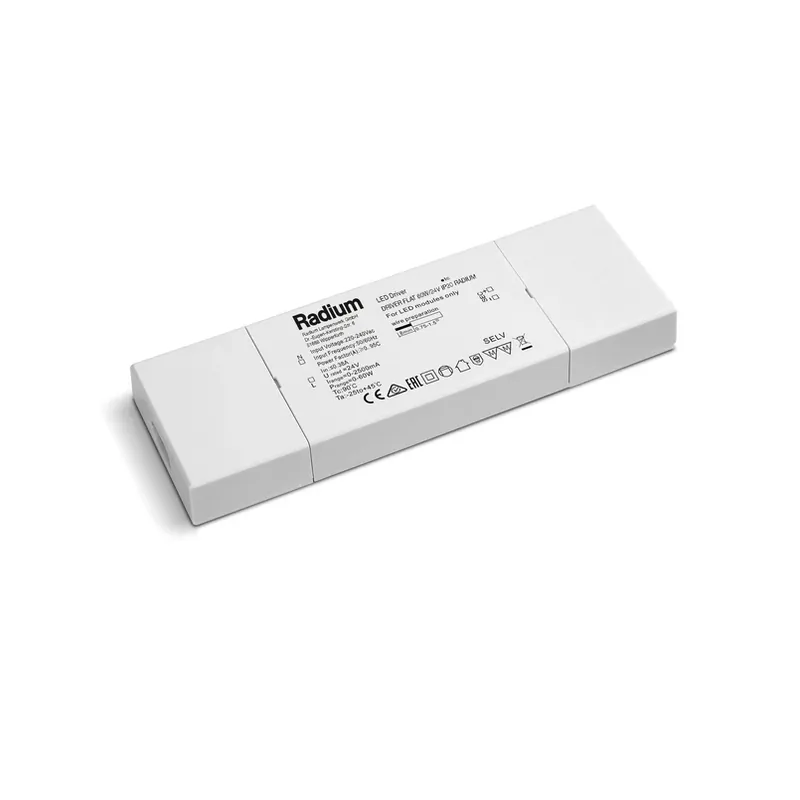 Weekendaanbieding Radium Flat LED driver voor strips 60W/24V