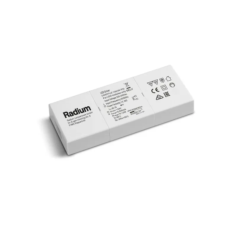 Bestseller Radium Flat LED driver voor Strips 12W/24V