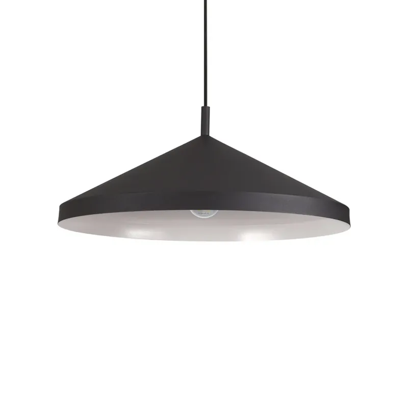 Aanbieding Ideal Lux Yurta hanglamp zwart Ø 50cm