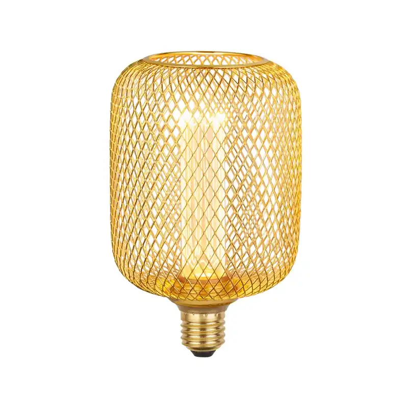 Aanbieding LED lamp E27 Mesh 3,5W 1.800K goud