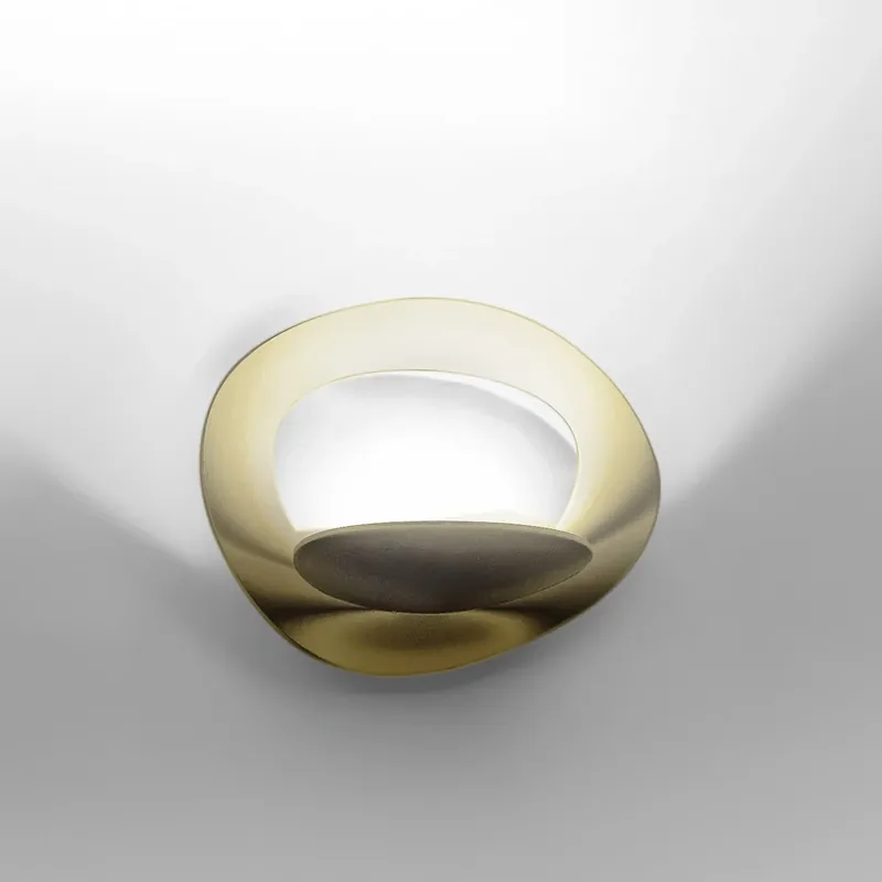 Aanbieding Artemide Pirce Micro LED wandlamp goud 3.000 K