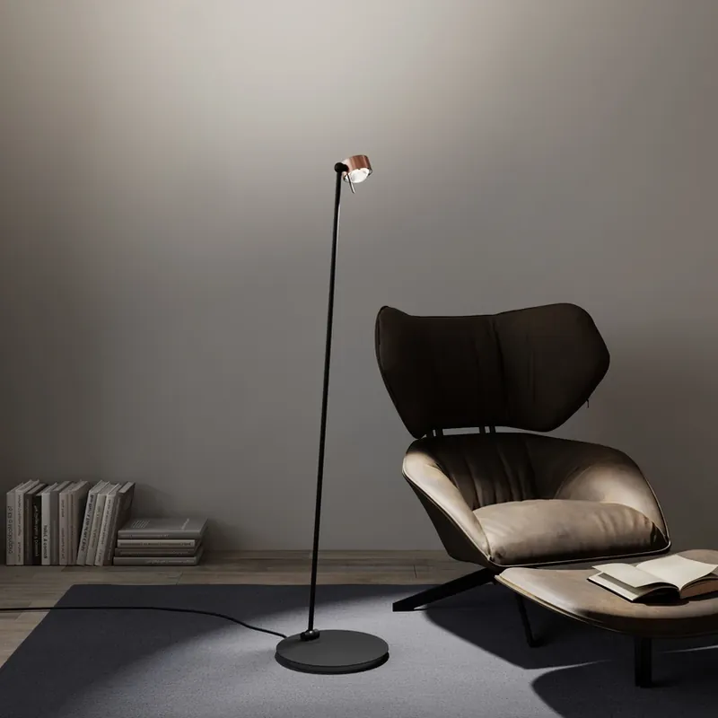 Beperkt Aanbod Puk! 80 Floor LED lenzen helder/mat koper/zwart