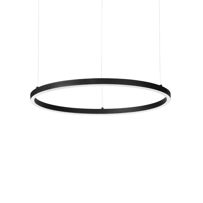 Betaalbaar Ideal Lux LED hanglamp Oracle Slim Ø 70 cm zwart 3.000 K