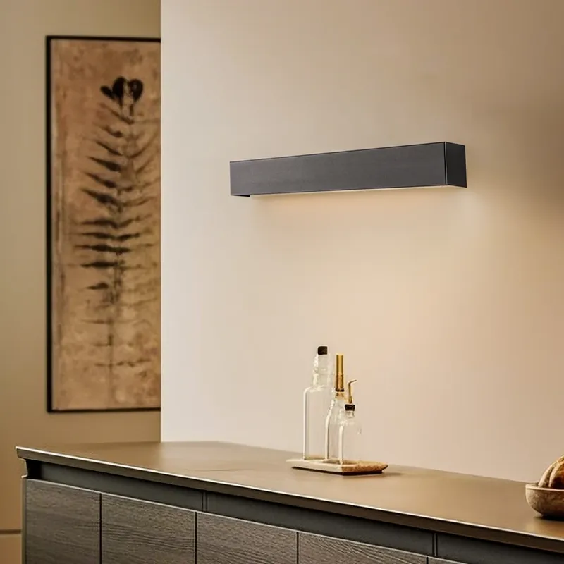 Dagaanbieding Wandlamp Straight S, 62 cm, zwart