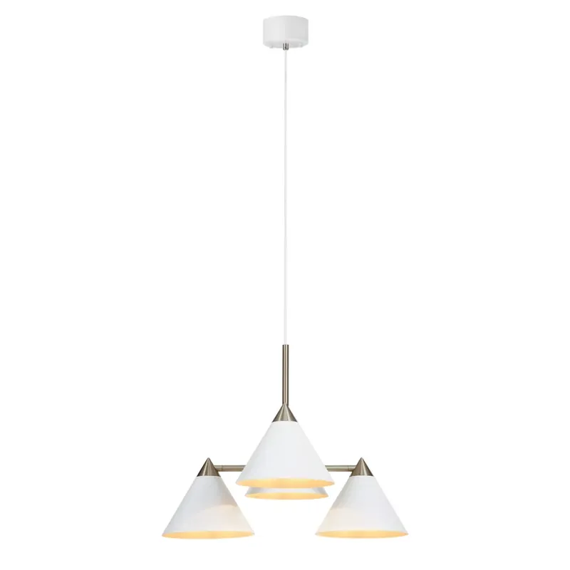 Weekendaanbieding Hanglamp Klint van metaal wit 4-lamps