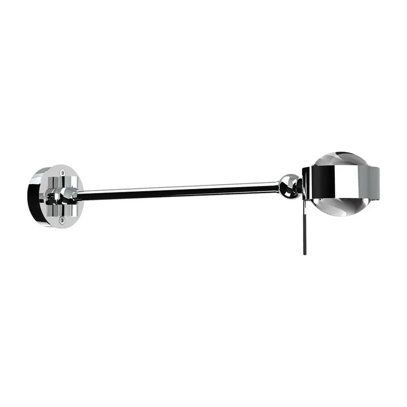 Express Levering Puk Mini Hotel LED, 30cm, heldere lenzen, chroom