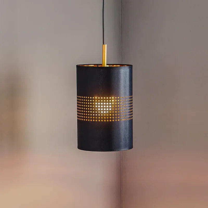 Bestseller Hanglamp Bogart, 1-lamp, zwart/goud