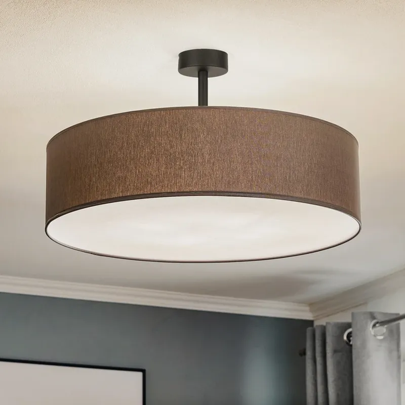 Lage Prijs Plafondlamp Rondo met afstand, grijs Ø 60 cm
