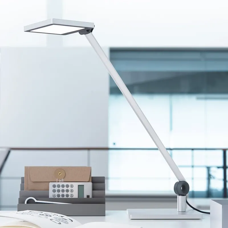 Snelle Levering LED tafellamp PARA.MI MFTL108R hoekig zilver 930