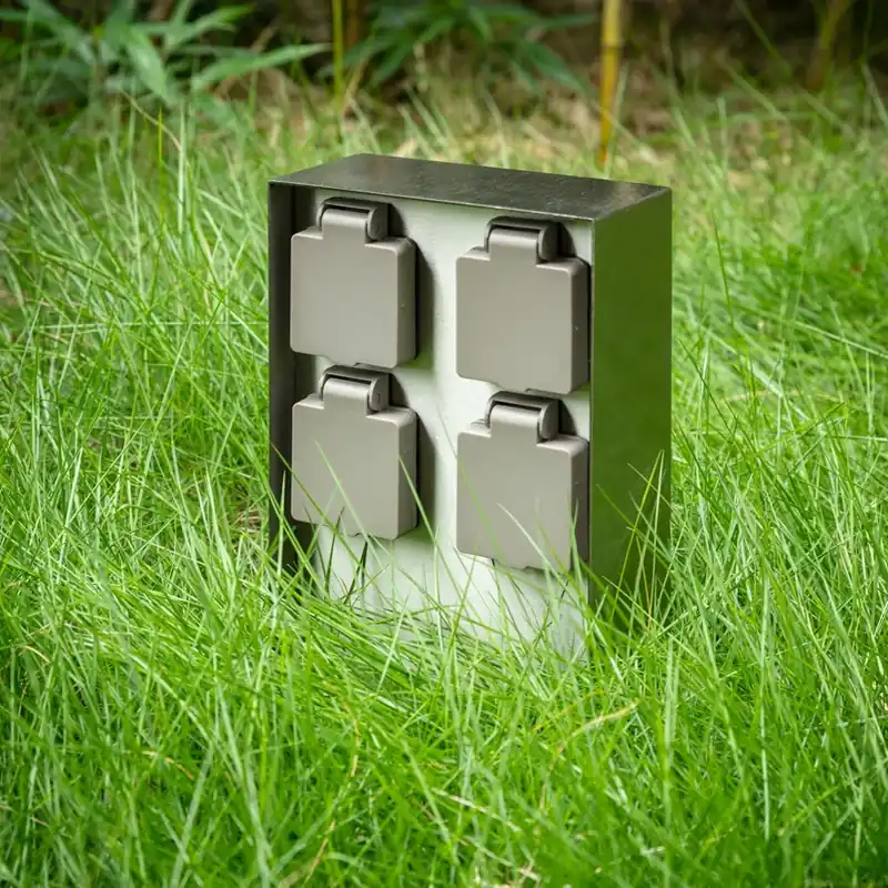 Beperkte Voorraad Prios Foranda energiezuil, 4 stuks, roestvrij staal, 23 cm