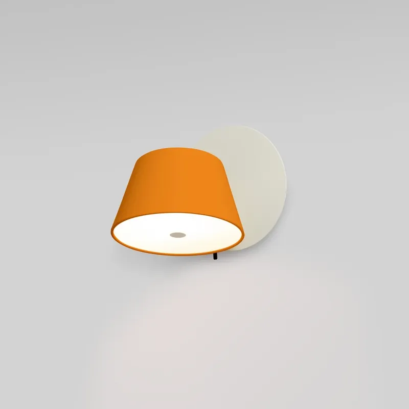 Direct Verzonden MARSET Tam Tam wandlamp 1-lamp mat wit/oranje