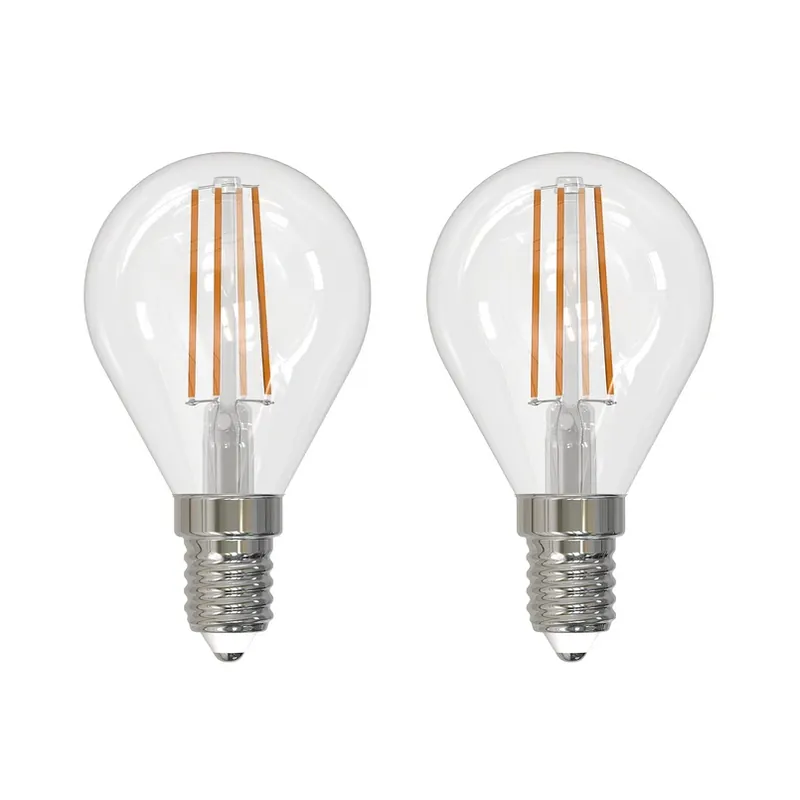 LED filament lamp E14 4W druppel dimbaar per 2 Shop Nu