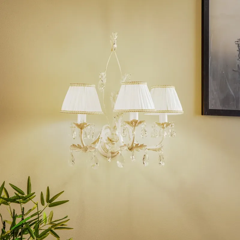 Wandlamp Karen 3-lamps ivoor Nu Kopen