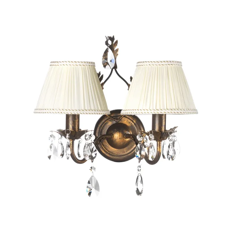 Wandlamp Karen 2-lamps brons Superprijs
