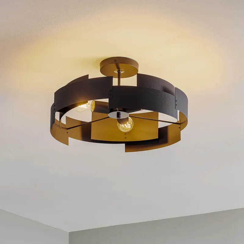Plafondlamp Tori, zwart Seizoensaanbieding