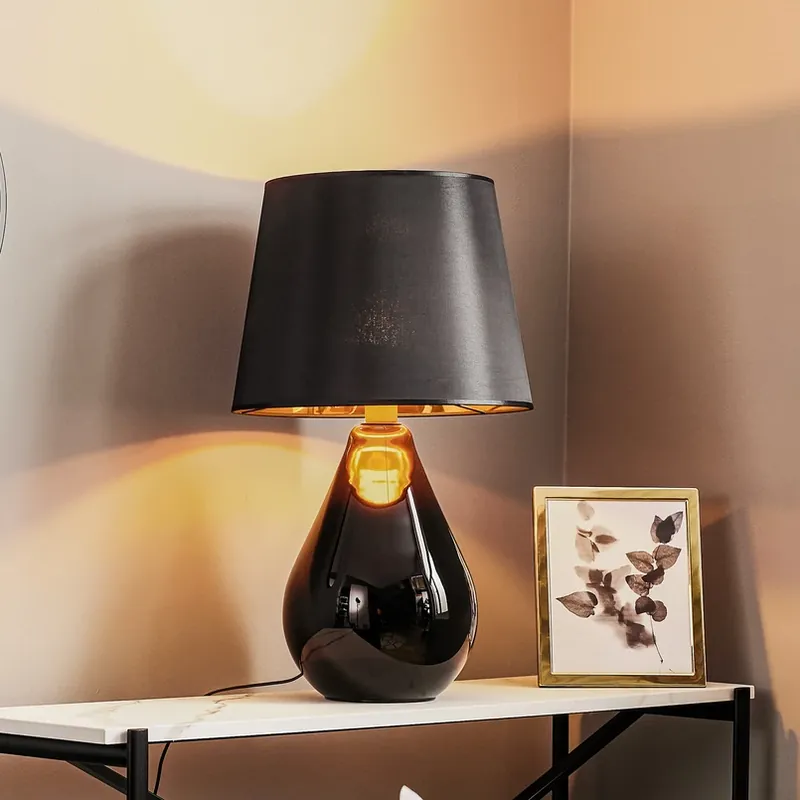 Tafellamp Lacrima, zwart/goud Meest Verkocht