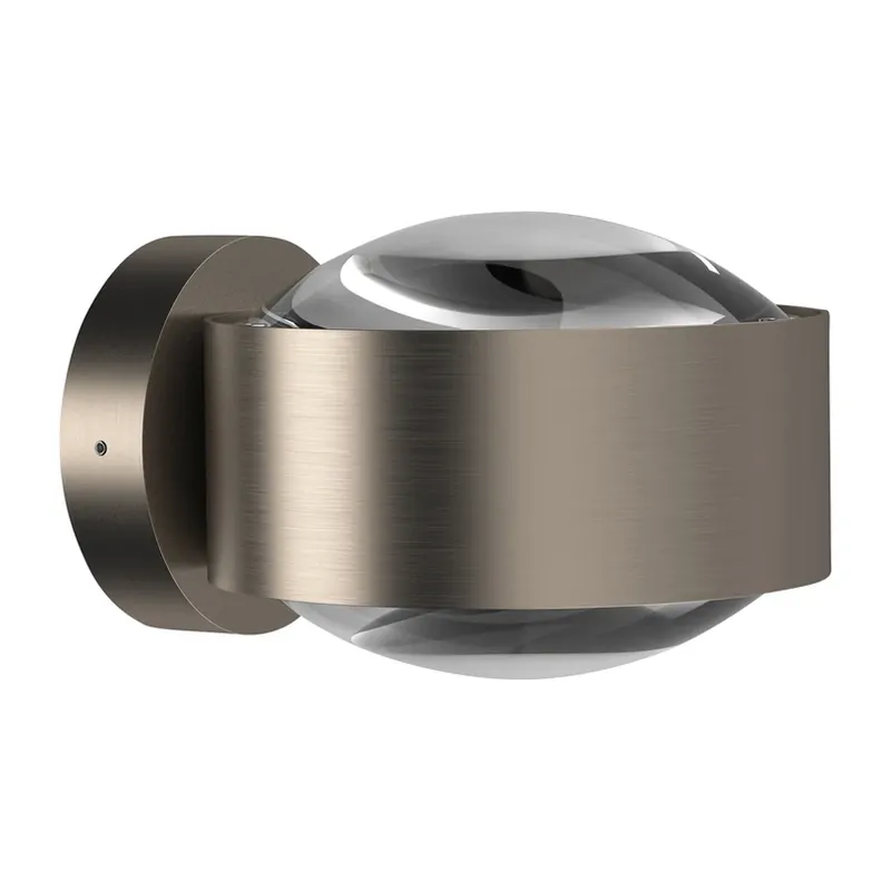 Puk Maxx Wall, LED, heldere lenzen, mat nikkel Op = Op