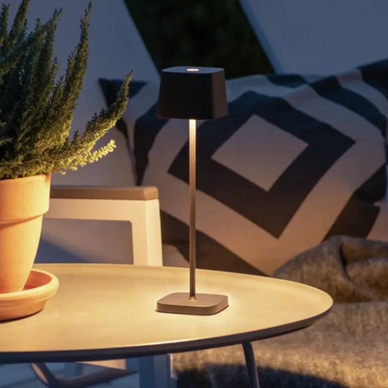 LED tafellamp Capri-Mini voor buiten, zwart Actieprijs