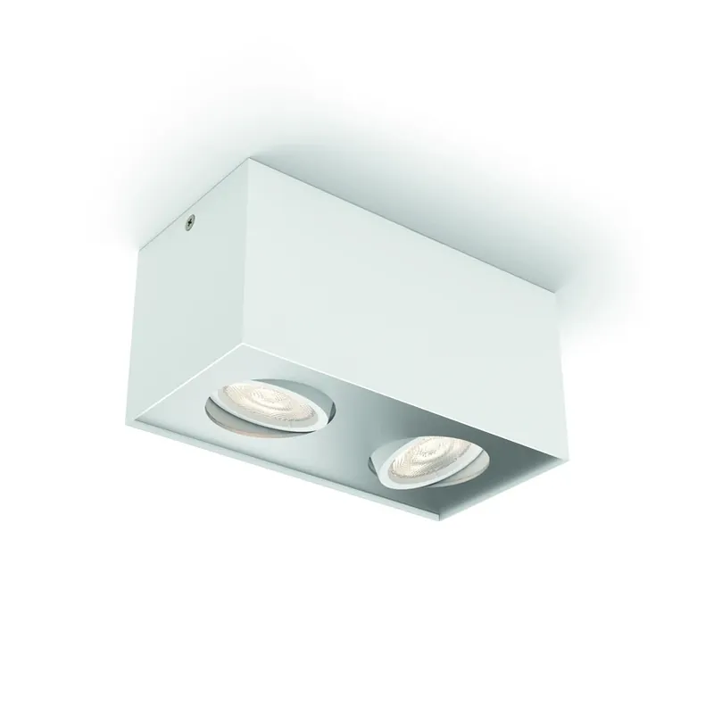Speciale Aanbieding Philips myLiving Box LED spot 2-lamps wit