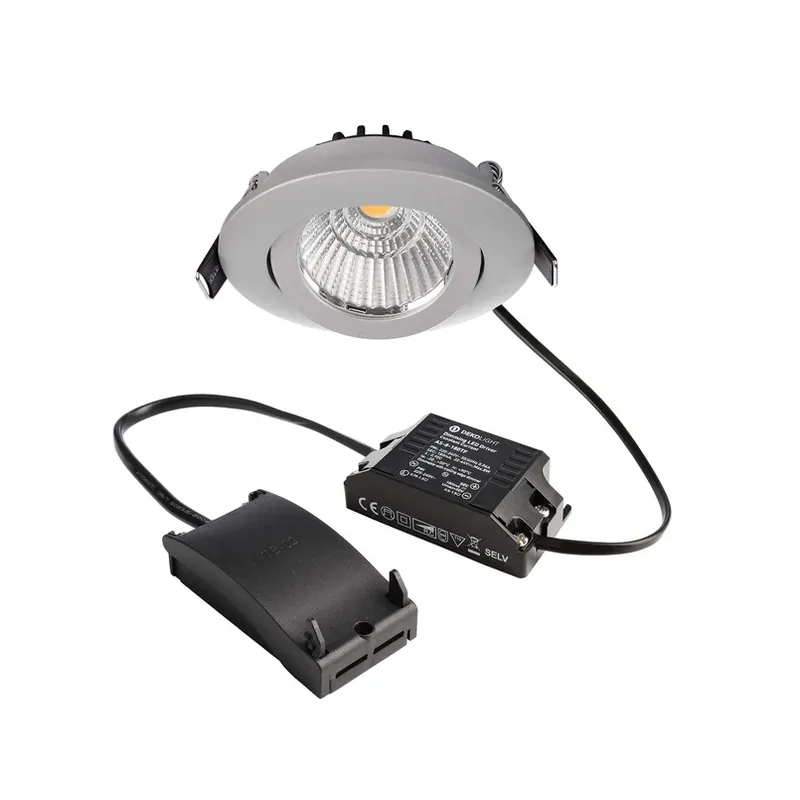 LED plafond inbouwspot voor plafond Dione 4.000 K zilvergrijs Korting