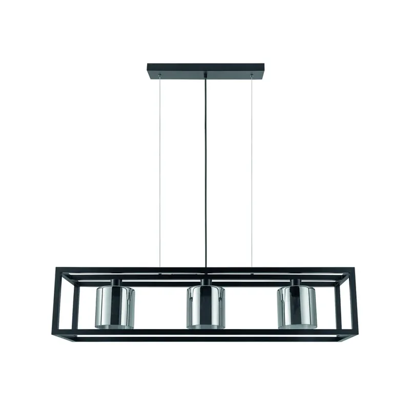 EGLO Brisling hanglamp, 3-lamps, zwart Merkproduct