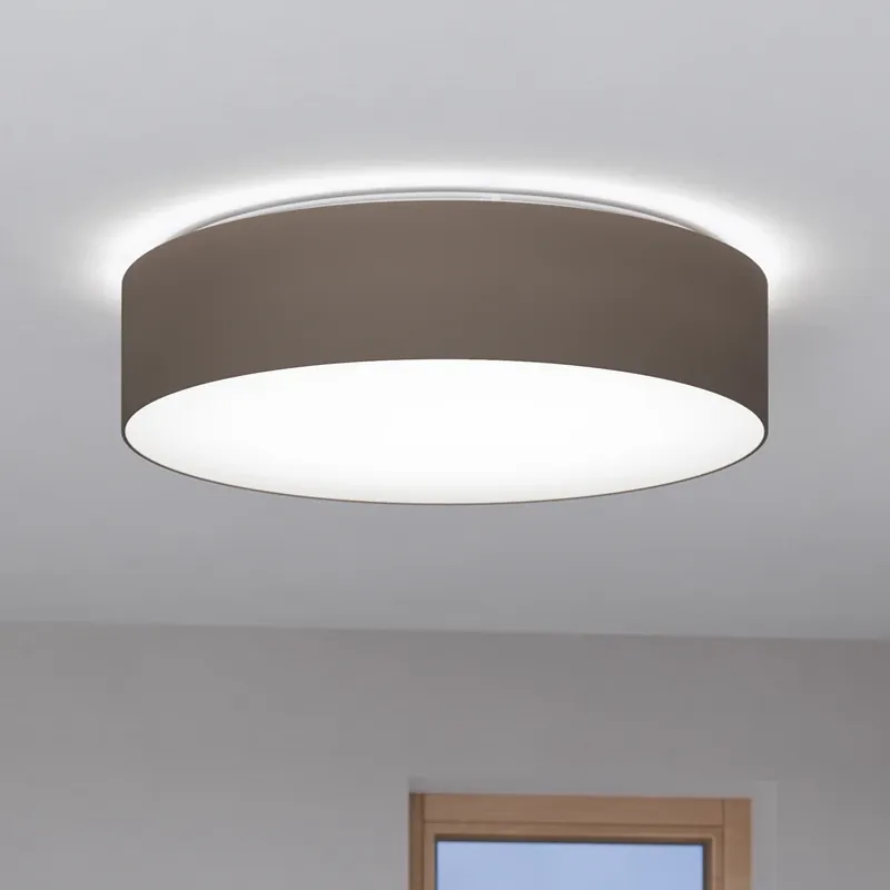 Laatste Versie EGLO connect Romao-Z LED plafondlamp, Ø57cm, taupe