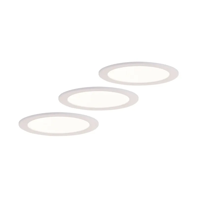 Nu Kopen Prios LED inbouwlamp Cadance, wit, 22 cm, set van 3, CCT
