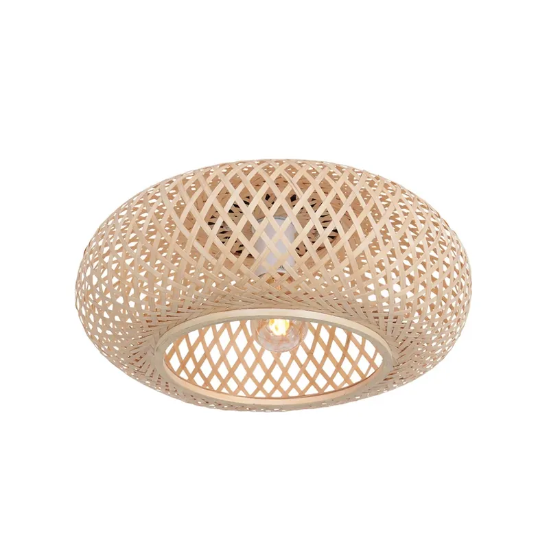 Bamboe-plafondlamp Maze, naturel Speciale Aanbieding