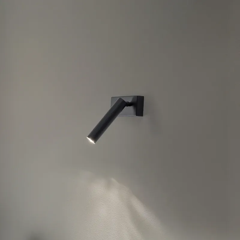 Alleen Vandaag Wandlamp Sone, 1-lamp, zwart
